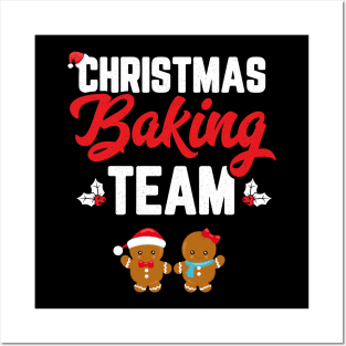 Christmas Baking Team Holiday Cookie Funny Matching Family Posters and Art